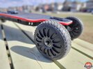 Closeup of the rubber airless wheel